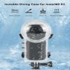PULUZ Invisible Dive Housing Case for insta360 X3, 50m/164ft Waterproof Case Protective Underwater Dive Shell with Bracket Accessories, Transparent view 2