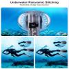 PULUZ Invisible Dive Housing Case for insta360 X3, 50m/164ft Waterproof Case Protective Underwater Dive Shell with Bracket Accessories, Transparent view 3