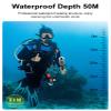 PULUZ Invisible Dive Housing Case for insta360 X3, 50m/164ft Waterproof Case Protective Underwater Dive Shell with Bracket Accessories, Transparent view 4
