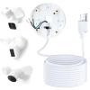 Power Cable and Plug-in Mount for Floodlight Cams Compatible with Floodlight Cam Wired Pro/Plus, Blink Wired Floodlight Camera, Electrical Box with 20ft Weatherproof Cable -(2in1 Mount and Cord Set) view 1
