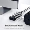 7 Port Powered USB 3.0 HUB BC1.2 Charger Splitter with Individual on/Off Switches and 12V/2A Power Adapter for PC Computer view 3