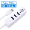 USB Hub 3.0 Multi USB 3.0 Hub USB Splitter High Speed TF SD Card Reader All in One for PC Computer Accessories (Color : B) view 4