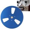 1/4 7 Inch Empty Tape Reel Aluminum Alloy 3 Hole Opening Machine Part Opener Empty Plate for TEAC (Blue) view 4