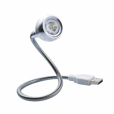 3W Led Book Light USB Operated Flexible Neck Portable Lamp White or Warm White Lighting Metal for PC Computer,Laptop Notebook (Color : A)