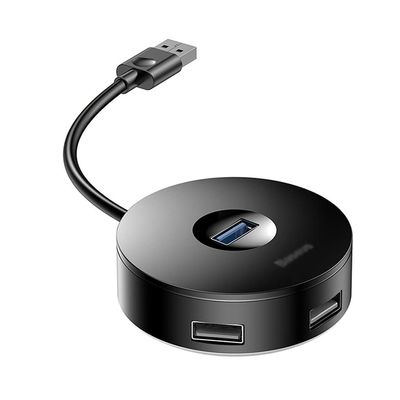 USB HUB & USB C HUB to Multi USB3.0 USB 3.0 Splitter for MacBook Pro Air Laptop Computer 4 Port Multiple USB Type C HUB (Color : Black-USB)