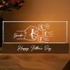 Dad's Team Fist Bump Personalized Acrylic LED Night Light, Custom Dad Night Light, Father's Day Christmas Birthday Gifts for Daddy, Papa, Grandpa, Husband, Fist Bump Night Light, Fathers Day Decor /3 view 3