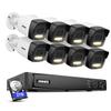 ANNKE PoE Security Camera System, H.265+ 16CH 12MP 5-in-1 NVR, 8X 3K Wired Bullet IP White Cams with Smart Dual Light, Built-in Mic, AI Motion Detection, 2.8mm Lens, IP67 Waterproof, 2TB HDD Included view 1