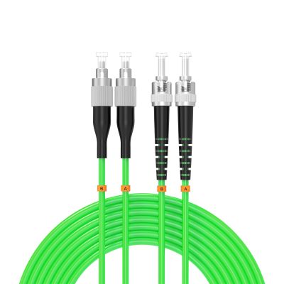 Buacoz om5 fc to st Fiber Patch Cable,4Meters/13ft 10GB/40GB/100GB Gigabit Multimode Duplex Jumper 50/125m LSZH Fiber Optic Cord