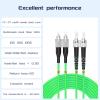 Buacoz om5 fc to st Fiber Patch Cable,4Meters/13ft 10GB/40GB/100GB Gigabit Multimode Duplex Jumper 50/125m LSZH Fiber Optic Cord view 2