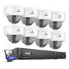 ANNKE Security Camera System PoE, 16CH H.265+ 12MP NVR, 8X 4K Dome IP Cams with Built-in Mic, 2.8mm-12mm Lens, 4X Optical Zoom, Smart Color Night Vision, IP67, AI Motion Detection, 3TB HDD Included view 1
