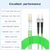 Buacoz Fiber Patch Cable lc to st UPC om5 40Gb/100GB/Gigabit multimode Duplex Jumper MMF 50/125m LSZH Fiber Optic Cord,2Meters/6.5ft view 2