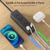 Black Extension Cord 10 ft with 25 ft Extension Cord view 4
