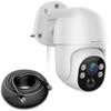 WEILAILIFE 2-Way Audio & PTZ Digital Zoom 4K 8MP Extend PoE IP Security Camera, Wired Outdoor & Indoor Security Cameras, Home Video Surveillance with 18.3m LAN Cable view 1