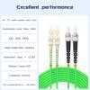 Buacoz om5 SC to ST Fiber Patch Cable,7.5Meters/24.6ft 10GB/40GB/100GB Gigabit Multimode Duplex Jumper 50/125m LSZH Fiber Optic Cord view 2