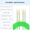 Buacoz 60Meters/196ft OM5 SC to SC Fiber Patch Cable 40Gb/100GBGigabit Multimode Jumper Duplex 50/125m UPC MMF LSZH Fiber Optic Cords view 2