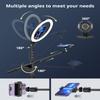UBeesize 12" Ring Light with Overhead Phone Mount, Selfie Light with Stand,62" Tripod for iPhone with Light and Phone Holder for Video Recording,Cooking,Photography,Live Streaming,Tiktok,YouTube view 3