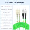 Buacoz om5 sc to fc Fiber Patch Cable 2Meters/6.5ft 40Gb/100GB/Gigabit multimode Duplex Jumper UPC MMF 50/125m LSZH Fiber Optic Cord view 2