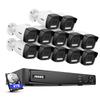 ANNKE PoE Security Camera System, 16CH 12MP NVR, 12X 4K Wired Bullet IP Cameras with Smart Dual Light Color Night Vision, Built-in Mic, AI Human/Vehicle Detection, 4TB HDD Included, Work with Alexa view 1