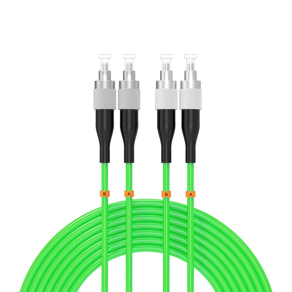 Buacoz fc to fc Fiber Patch Cable om3 10GB/Gigabit Multimode Duplex Jumper MMF 50/125m LSZH Fiber Optic Cord,5Meters/16.5ft