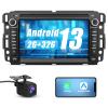 AWESAFE Car Stereo for Chevrolet Silverado GMC Sierra Yukon 2007-2013, Android GPS Navigation Head Unit Radio Replacement with CarPlay Android Auto Multimedia Video Player - with Backup Camera view 1