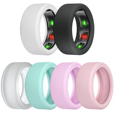 4/6 Pack Ring Cover for RingConn Gen 2/1, Elastic Silicone Ring Protector for RingConn Gen 2 Air Working Out Accessories Men Women