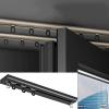 Aluminum Curtain Track, Ceiling Mount, Curtain Rail System, Windows and Room Divider Ceiling Track Set, Ultra-thin Curtain Track, Invisible Inner Casement Floating Window Curtain Rod ( Color : Black , view 1
