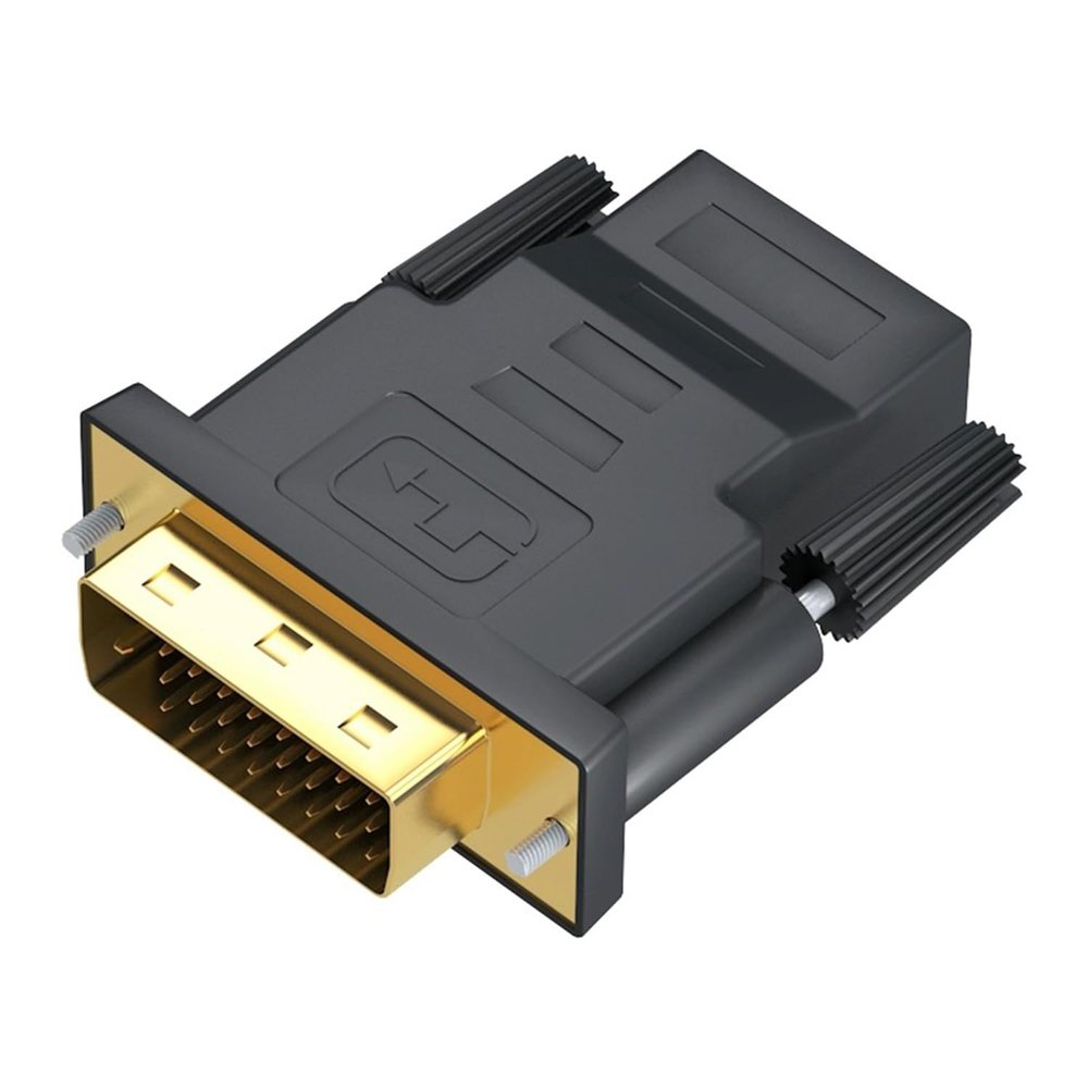 DVI to HDMI Adapter, DVI-D Male to HDMI Female Adapter 1080P Bidirectional Conversion for PC, Laptop, Monitor, TV, Projector, Game Console and More