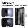 50x70cm Photography Softbox Cellular Grid, Nylon Softbox Grid, Foldable Mesh, for Studio Accessories, for 4 Corner Soft Light Box view 2