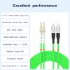 Buacoz lc to fc Fiber Patch Cable om3 10GB/Gigabit Multimode Duplex Jumper MMF 50/125m LSZH Fiber Optic Cord,4Meters/13ft,Green view 2