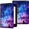 Case for 6.8" Kindle Paperwhite (11th Generation-2021/2023/2024), Slim PU Leather Adjustable Stand Smart Kindle Cover, with Auto Wake/Sleep for Kindle Paperwhite Signature Edition, Starry Cat view 1