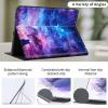 Case for 6.8" Kindle Paperwhite (11th Generation-2021/2023/2024), Slim PU Leather Adjustable Stand Smart Kindle Cover, with Auto Wake/Sleep for Kindle Paperwhite Signature Edition, Starry Cat view 3