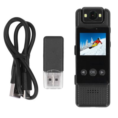 Yunir Body Cam, 1080P Body Wearable Hidden Camera, 180 Degree Rotating, Motion Detection and Night Vision, Police Body Camera, Body Camera with Audio Recording