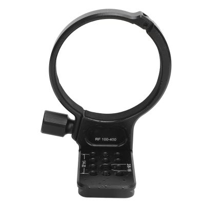 ANGGREK Lens Tripod Mount Ring, Aluminum Alloy, Anti Slip, Quick Release Lens Collar Replacement with 1/4 3/8 Inch Screw Hole, for RF 100-400mm F5.6-8 IS USM Lens Collar Support
