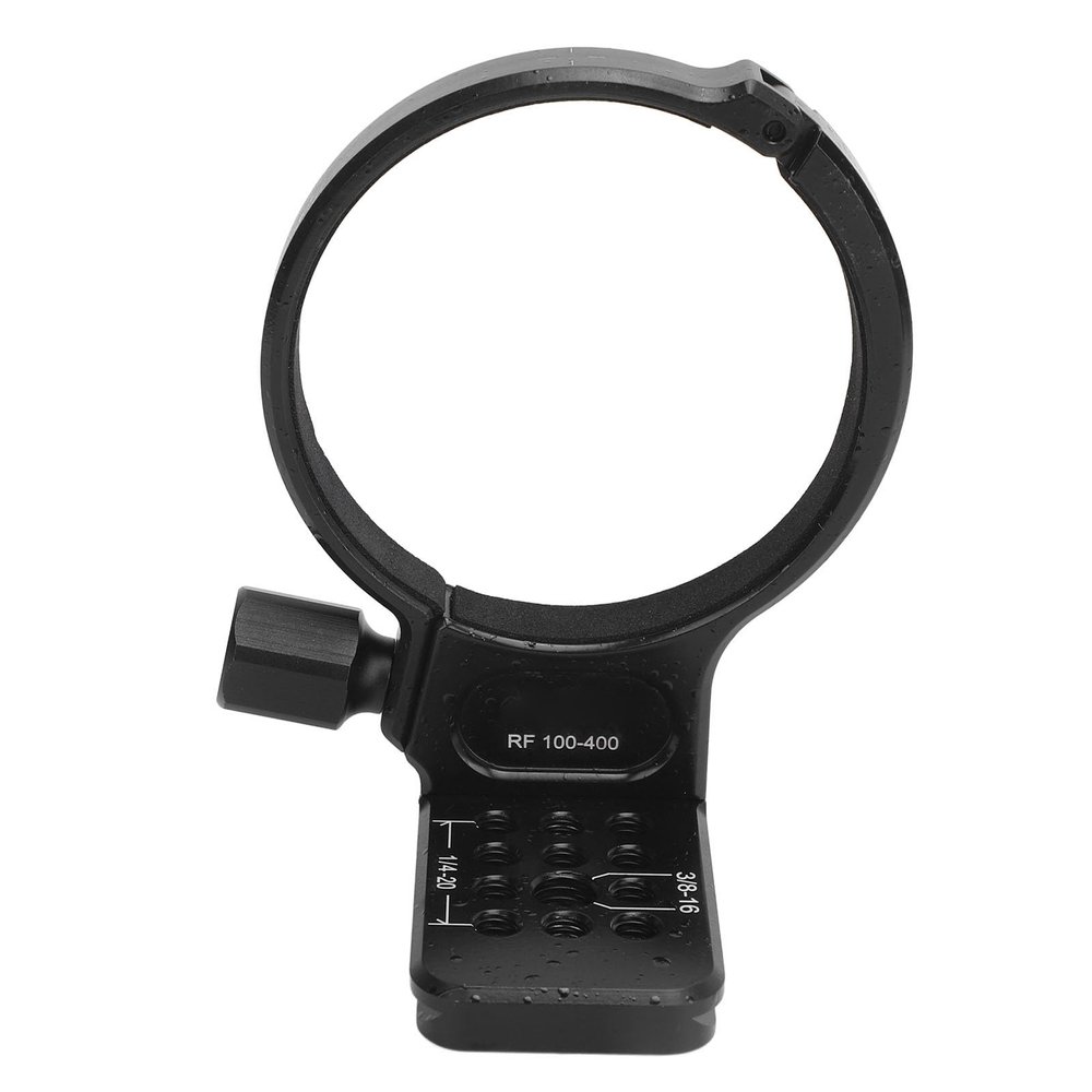 ANGGREK Lens Tripod Mount Ring, Aluminum Alloy, Anti Slip, Quick Release Lens Collar Replacement with 1/4 3/8 Inch Screw Hole, for RF 100-400mm F5.6-8 IS USM Lens Collar Support
