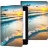 Case for 6.8" Kindle Paperwhite (11th Generation-2021/2023/2024), Slim PU Leather Adjustable Stand Smart Kindle Cover, with Auto Wake/Sleep for Kindle Paperwhite Signature Edition, Sunset Seaside view 1