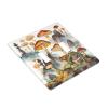 2-Gang Toggle Switch Wall Plates Japanese Painting Mushroom Printing Double Toggle Electrical Faceplate Double Gang Toggle Light Switch Covers Impact Resistant Polycarbonate Standard Size 4.5 X 4.5 view 3