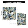 2-Gang Toggle Switch Wall Plates Elegant Blue Gold Florentine Printing Double Toggle Electrical Faceplate Double Gang Toggle Light Switch Covers Impact Resistant Polycarbonate Standard Size 4.5 X 4.5 view 4