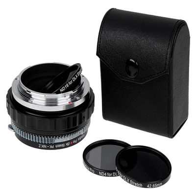 Fotodiox DLX Stretch Adapter Compatible with Pentax K/KAF Lens to Nikon Z-Mount Cameras  Macro and ND Filter Capabilities