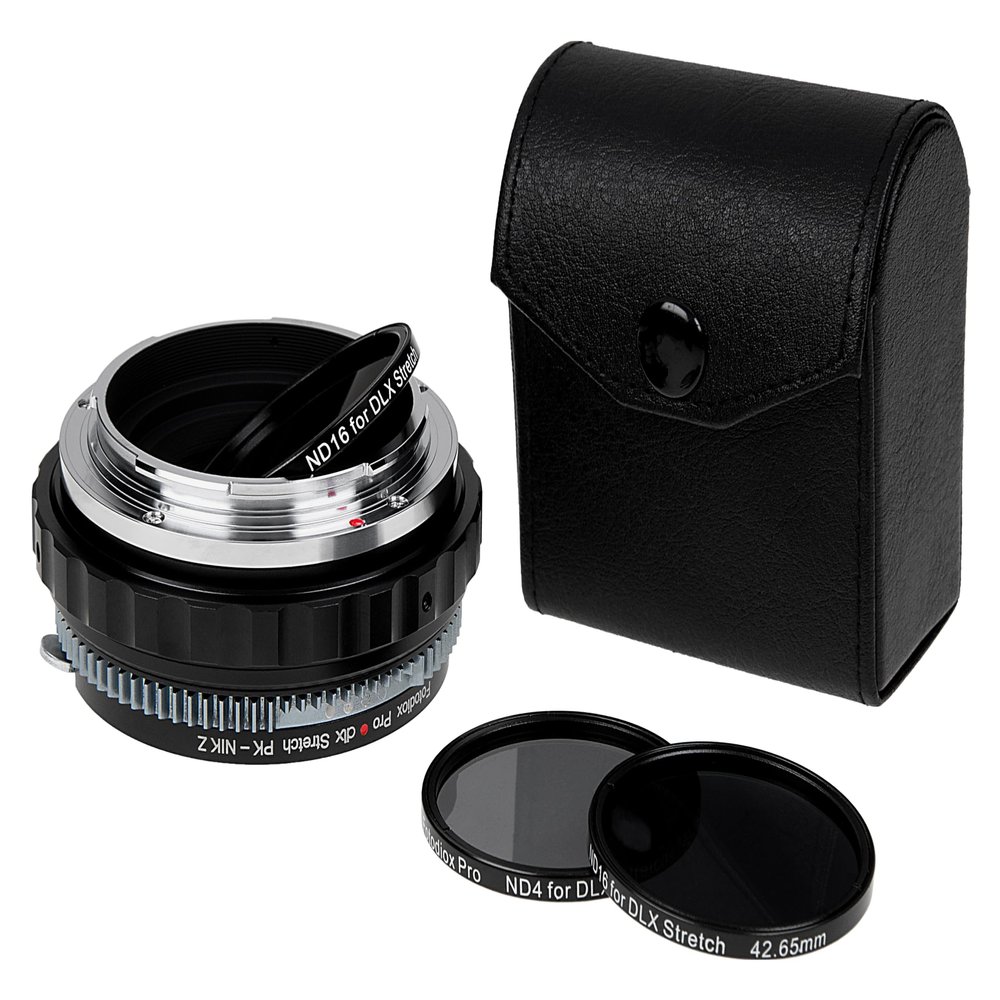 Fotodiox DLX Stretch Adapter Compatible with Pentax K/KAF Lens to Nikon Z-Mount Cameras  Macro and ND Filter Capabilities