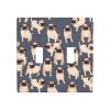 2-Gang Toggle Switch Wall Plates Funny Pug Pattern Printing Double Toggle Electrical Faceplate Double Gang Toggle Light Switch Covers Impact Resistant Polycarbonate Standard Size 4.5 X 4.5 view 1