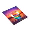 2-Gang Toggle Switch Wall Plates Colorful Glass Drink Sunset Printing Double Toggle Electrical Faceplate Double Gang Toggle Light Switch Covers Impact Resistant Polycarbonate Standard Size 4.5 X 4.5 view 3