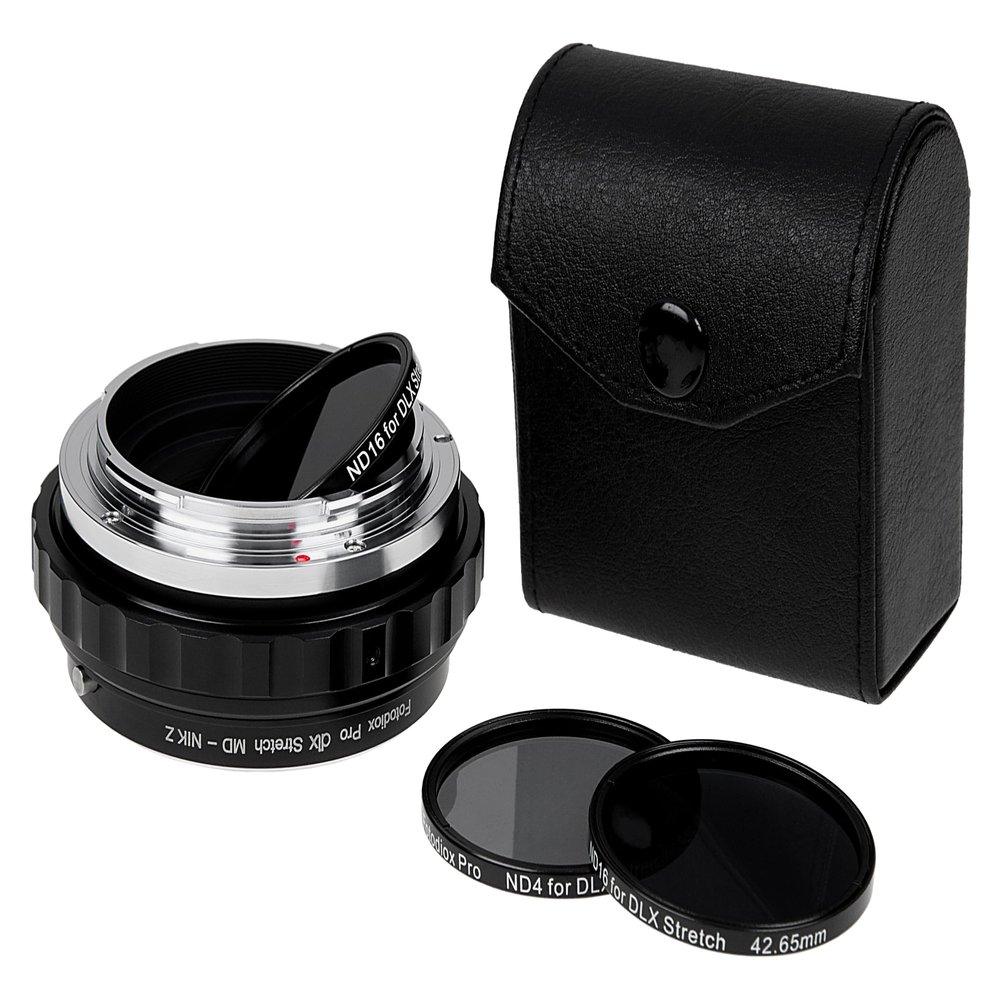 Fotodiox DLX Stretch Adapter Compatible with Minolta MD Lens to Nikon Z-Mount Cameras  Macro and ND Filter Capabilities