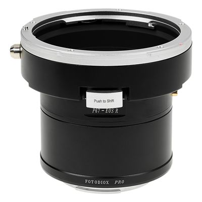 Fotodiox Pro Lens Mount Shift Adapter - Compatible with Pentax 6x7 (P67, PK67) Mount SLR Lens to Canon RF Mount Mirrorless Cameras