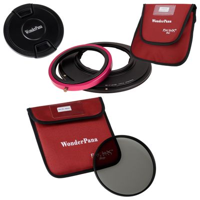 WonderPana XL Essential Filter CPL Kit - Core Filter Holder, Lens Cap & 186mm CPL Filter - Compatible with Sigma 14mm 1.4 DG DN Art Lens (L/E-Mount Ver.)