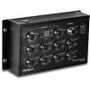 TRENDnet 10-Port Industrial EN 50155 M12 Gigabit PoE+ Railway Switch, TI-XPG102, IP40 Rated for Harsh Environments, NDAA + TAA Compliant, Black view 1