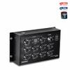 TRENDnet 10-Port Industrial EN 50155 M12 Gigabit PoE+ Railway Switch, TI-XPG102, IP40 Rated for Harsh Environments, NDAA + TAA Compliant, Black view 3