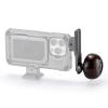 Tilta Khronos Handle Compatible with iPhone 15 + 16 Pro/Pro Max (Space Gray, NATO Bracket with Circular Wooden Handle) view 1