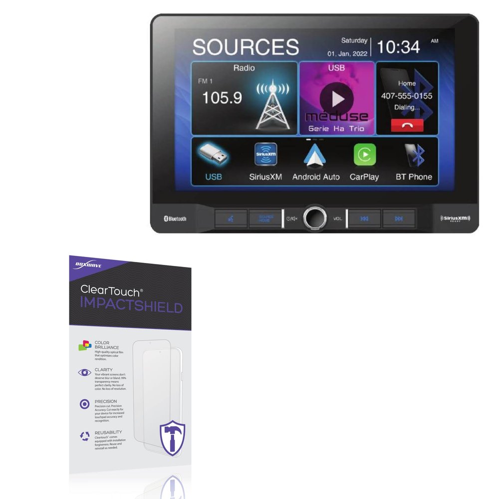 BoxWave Screen Protector Compatible with Axxera AVM1409W - ClearTouch ImpactShield (2-Pack), Impenetrable Screen Protector Flexible Film