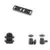 CAMVATE Multi-Function Mounting Plate + 5/8"-27 Male Threaded Cold Shoe Adapter + 1/4"-20 Mini Ball Head view 1