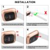 Meliya Silicone Bands Compatible with Fitbit Versa 2 Bands Women Men, Classic Adjustable Sport Replacement Wristbands for Fitbit Versa 2/1 / Lite/SE (White) view 4